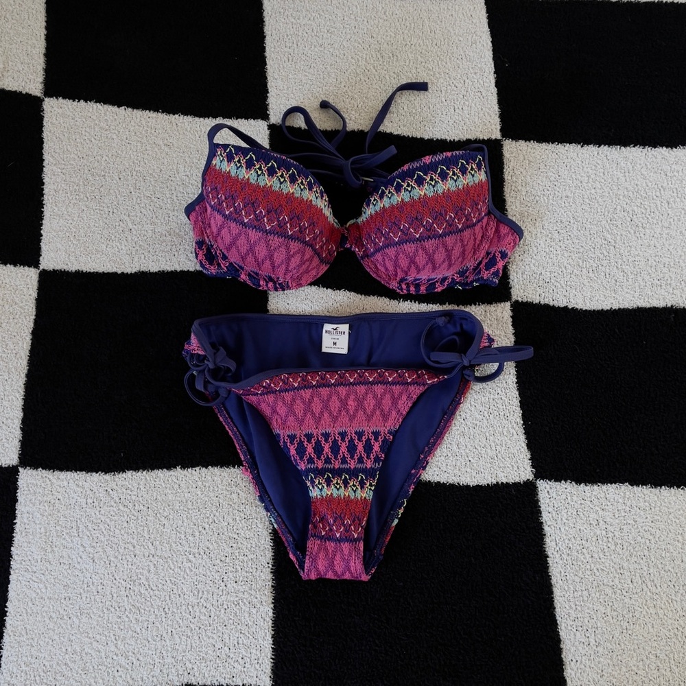 Hollister Crochet Bikini Top & Bottoms